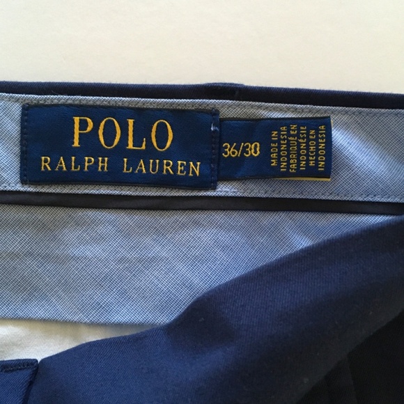 Polo Ralph Lauren US Open Chino Golf Pants Mens 36x 29.5 Navy Blue Wicking $148 - Picture 10 of 15